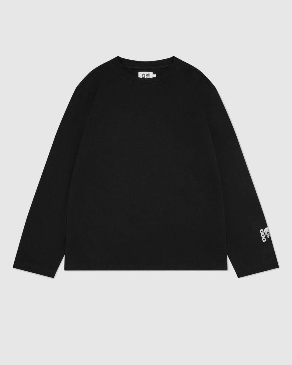 cdg コムデギャルソン COMME des GARONS ノースフェイス THE NORTH FACE 長袖 Tシャツ Black 黒 サイズL拍卖