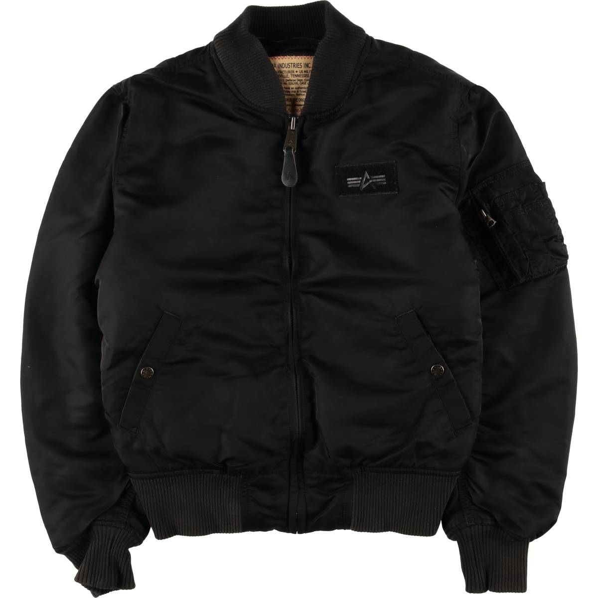 古着 民間品 アルファ ALPHA MA-1タイプ 中綿入り ミリタリー フライトジャケット メンズS相当 /eaa589867拍卖