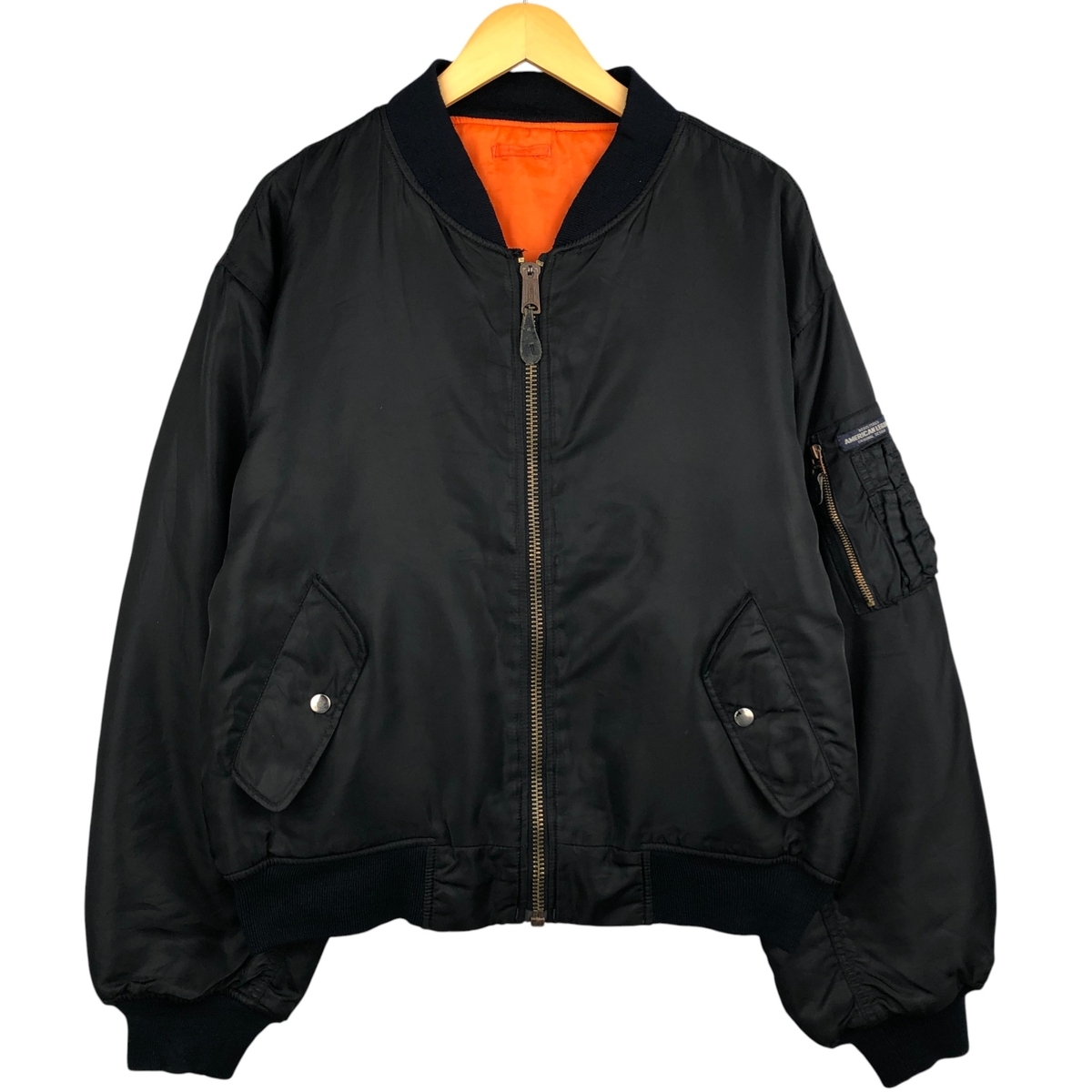古着 民間品 アルファ ALPHA MA-1タイプ ミリタリー フライトジャケット USA製 メンズL相当 /eaa594033拍卖