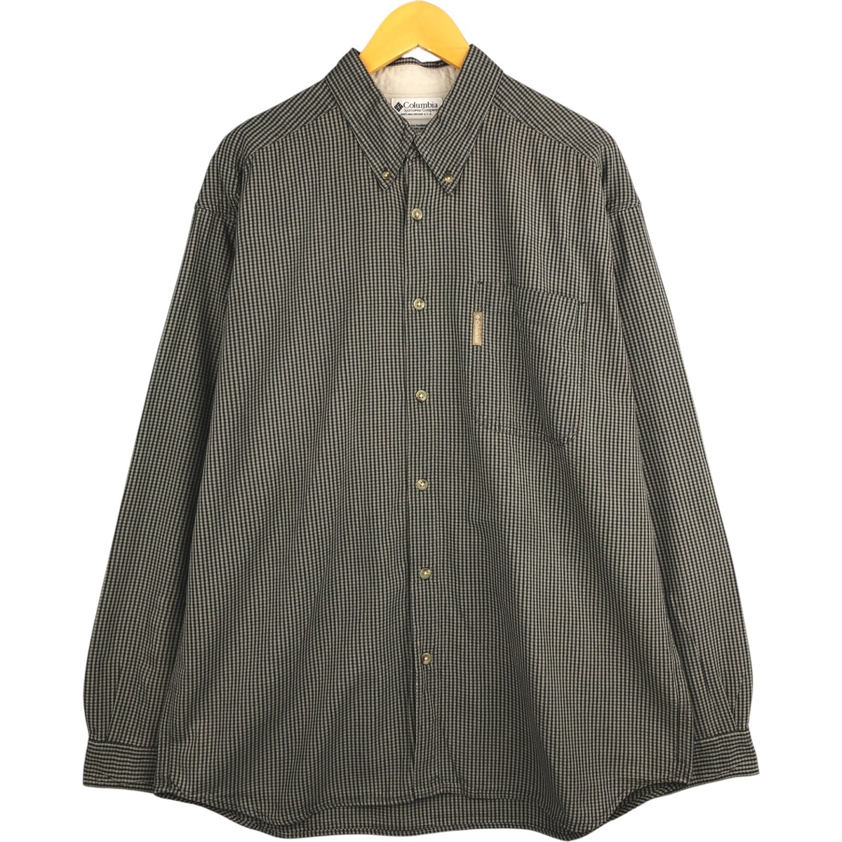 古着 90~00年代 コロンビア Columbia 長袖 ボタンダウンチェックシャツ メンズXL相当 ヴィンテージ /eaa594229拍卖