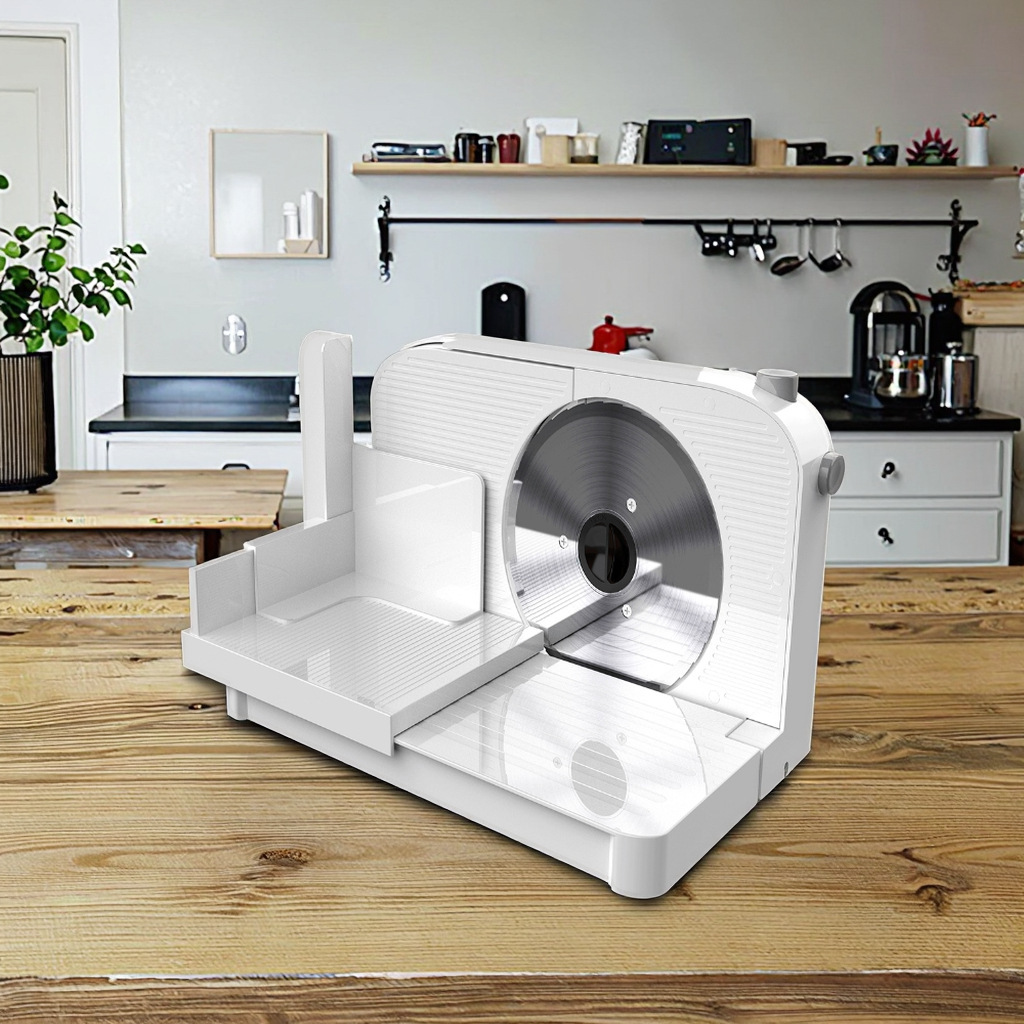 新入荷業務用ミートスライサー電動フードスライサーミートスライサーしゃぶしゃぶ肉パンハムチーズ スライス厚さ均一スライスお手入れ簡単拍卖