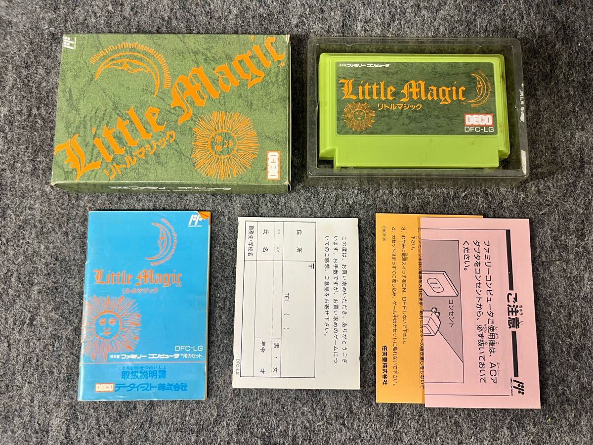 リトルマジック Little magic ファミリーコンピュータ FC ソフト DECO 箱 取説付き ファミコンソフト 任天堂 Nintendo レトロゲーム FC拍卖