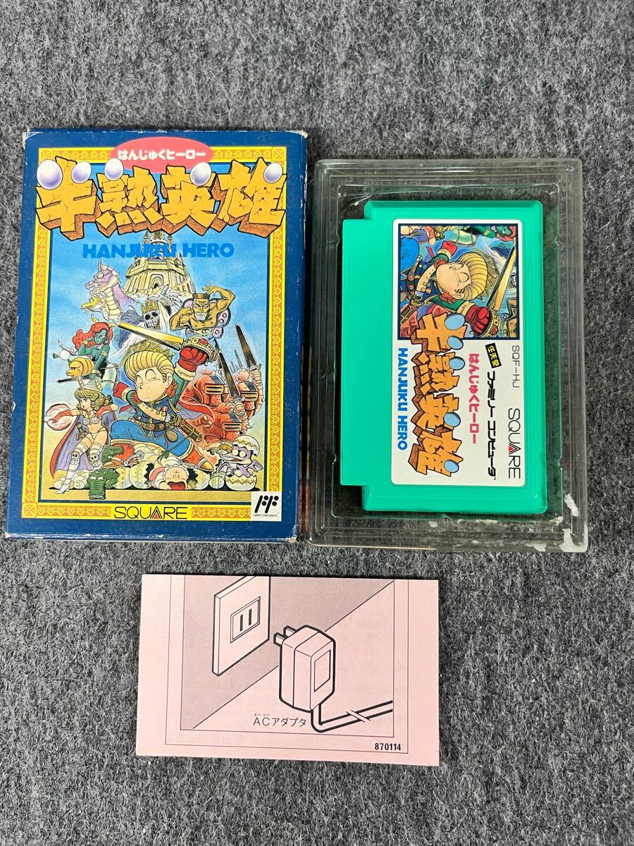 スクウェア SQUARE 半熟英雄 はんじゅくヒーロー FC ファミコンソフト 半熟ヒーロー 箱付き ファミリーコンピュータ SQF-HJ拍卖