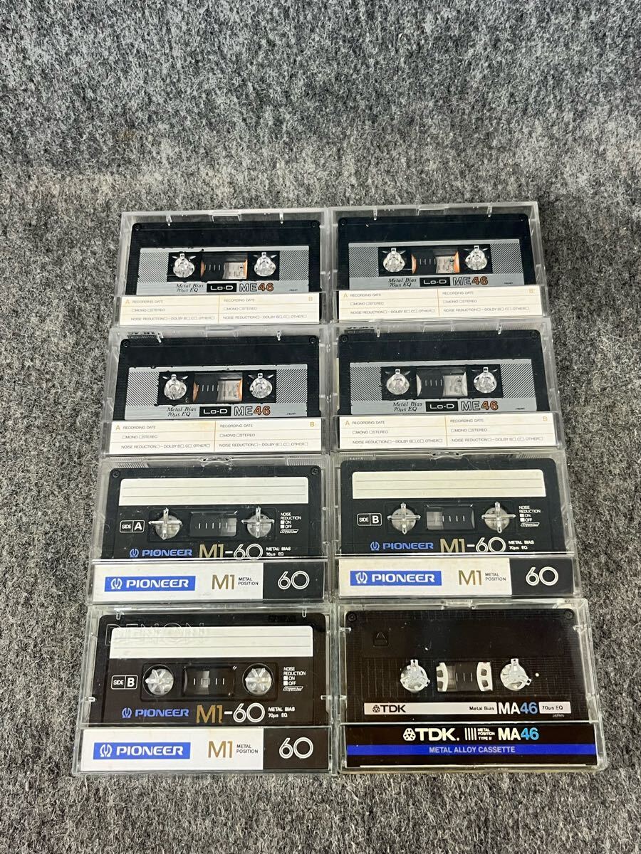 TDK パイオニア Lo-D 録音済み メタル カセットテープ まとめセット METAL POSITION M1-60 MA46 ME46 メタルテープ Pioneer オーディオ拍卖