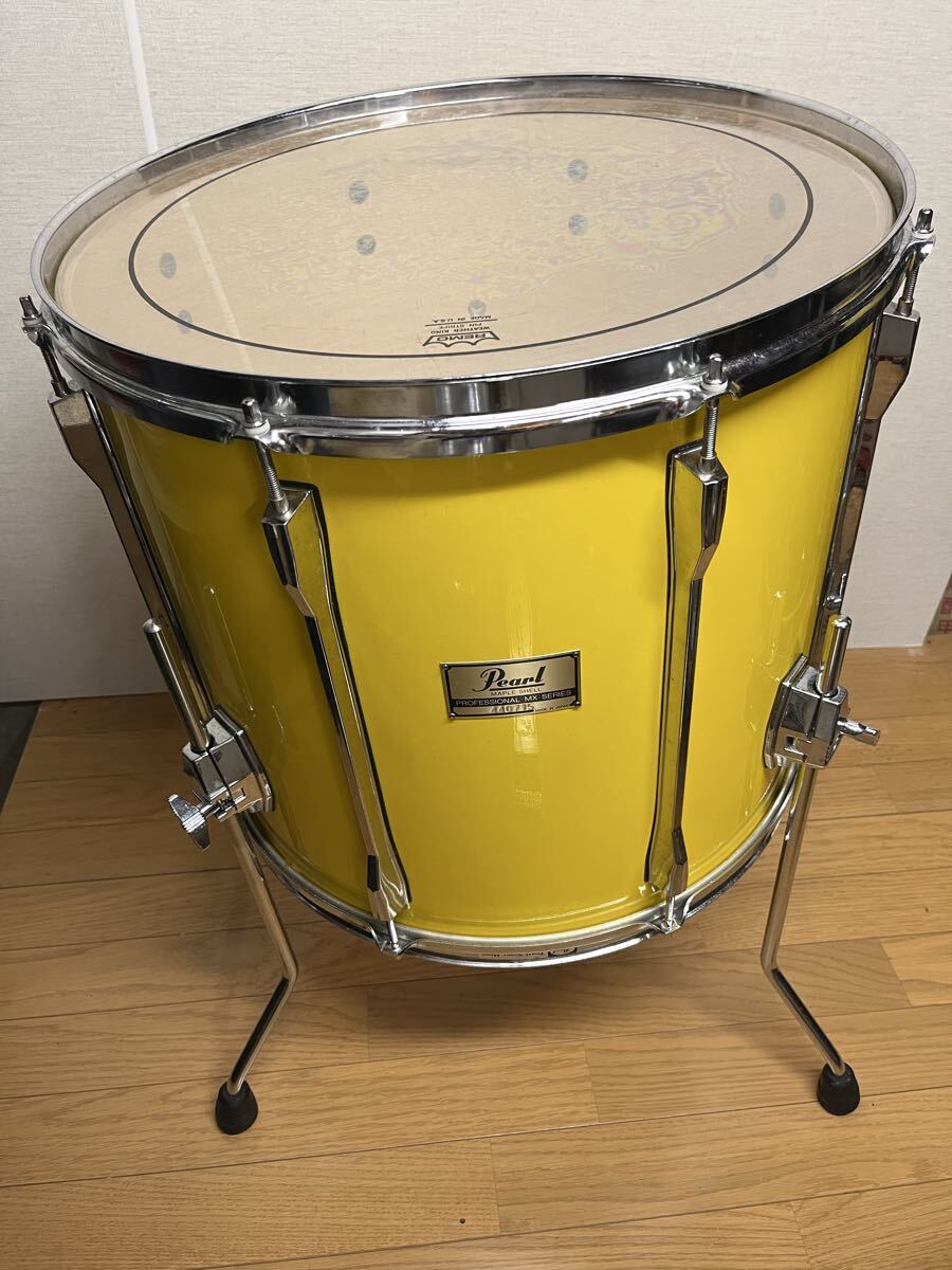 日本製 プロフェッショナル MX メイプルシェル  pearl 口径18 深さ16 パール   イエローラッカー   made in japan 拍卖