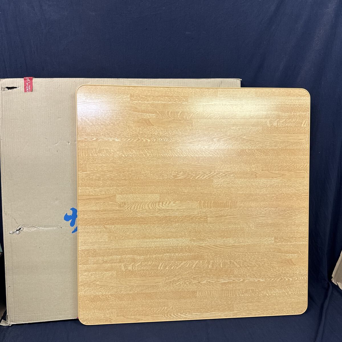 ◆中古 こたつボード サリアン ナチュラル 木目 裏面緑フェルト サイズ約75×75cm 天板 コタツ 暖房器具 280-7拍卖