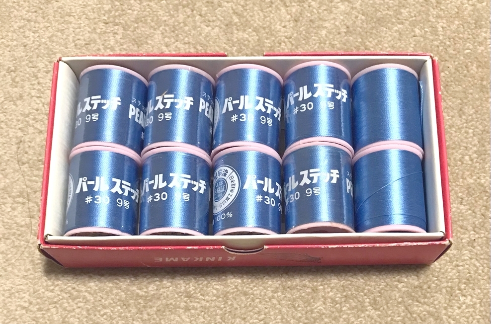 ミシン糸 絹糸 パールステッチ #30 10本セット 金亀拍卖