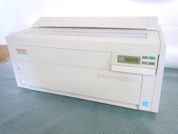 RICOH InfoPrint 5577 モデルH05 5577-H05 ドットインパクトプリンタ/ピン折れなし拍卖