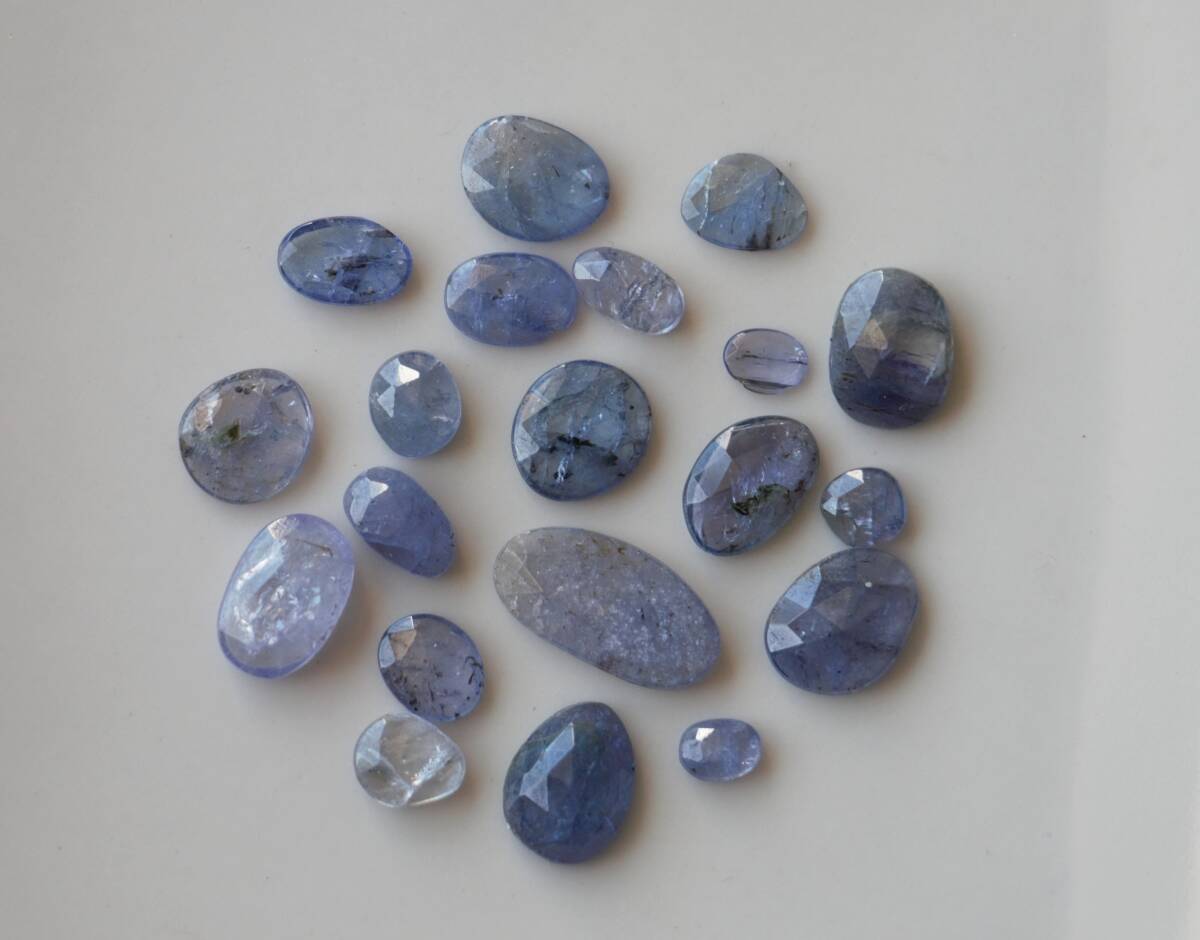 27.2ct 天然石 タンザナイト ローズカット ルース セット売り拍卖