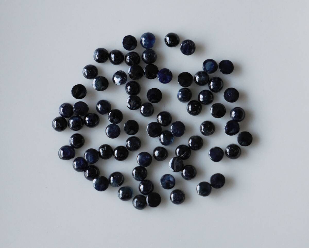10ct サファイア ラウンド カボション セット売り拍卖