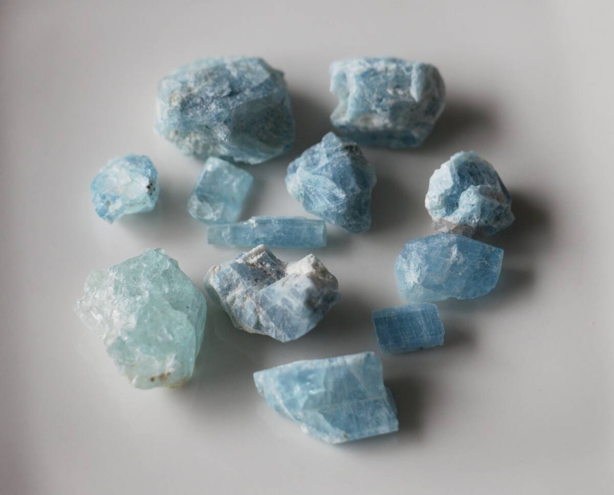 112.7ct 天然石 アクアマリン 原石 セット売り ベトナム産拍卖