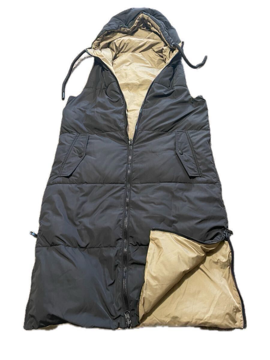 ◆ZARA ザラ リバーシブル フーデッドロングベスト◆XS 良品 拍卖
