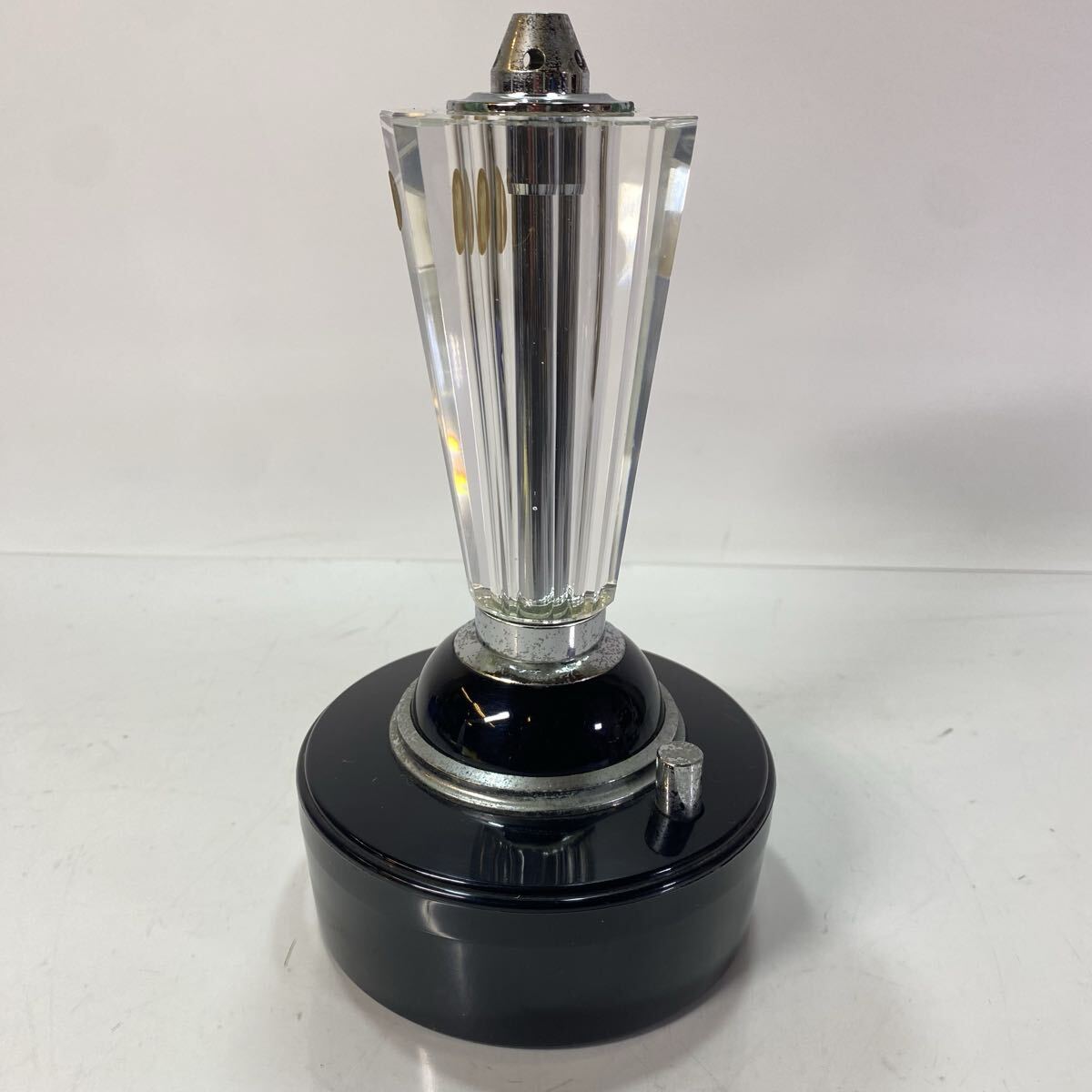 マルマン クリスタルガラス ガスライター 置物 インテリア 飾 オブジェ 古雑貨 レトロ 当時物 現状品拍卖