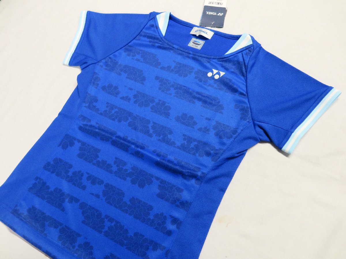 【未使用】YONEX/ヨネックス ウィメンズ スリムタイプ Tシャツ (20383-786) ブラストブルー Sサイズ テニス・バドミントンウェア拍卖