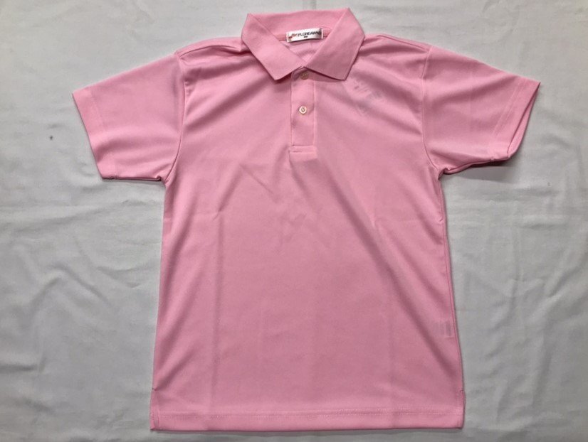 【送料無料/未使用】フロリダウィンド(ウンドウ) ドライライト ポロシャツ (P-335) 13(ライトピンク) 150サイズ 無地 吸汗速乾 ジュニア拍卖