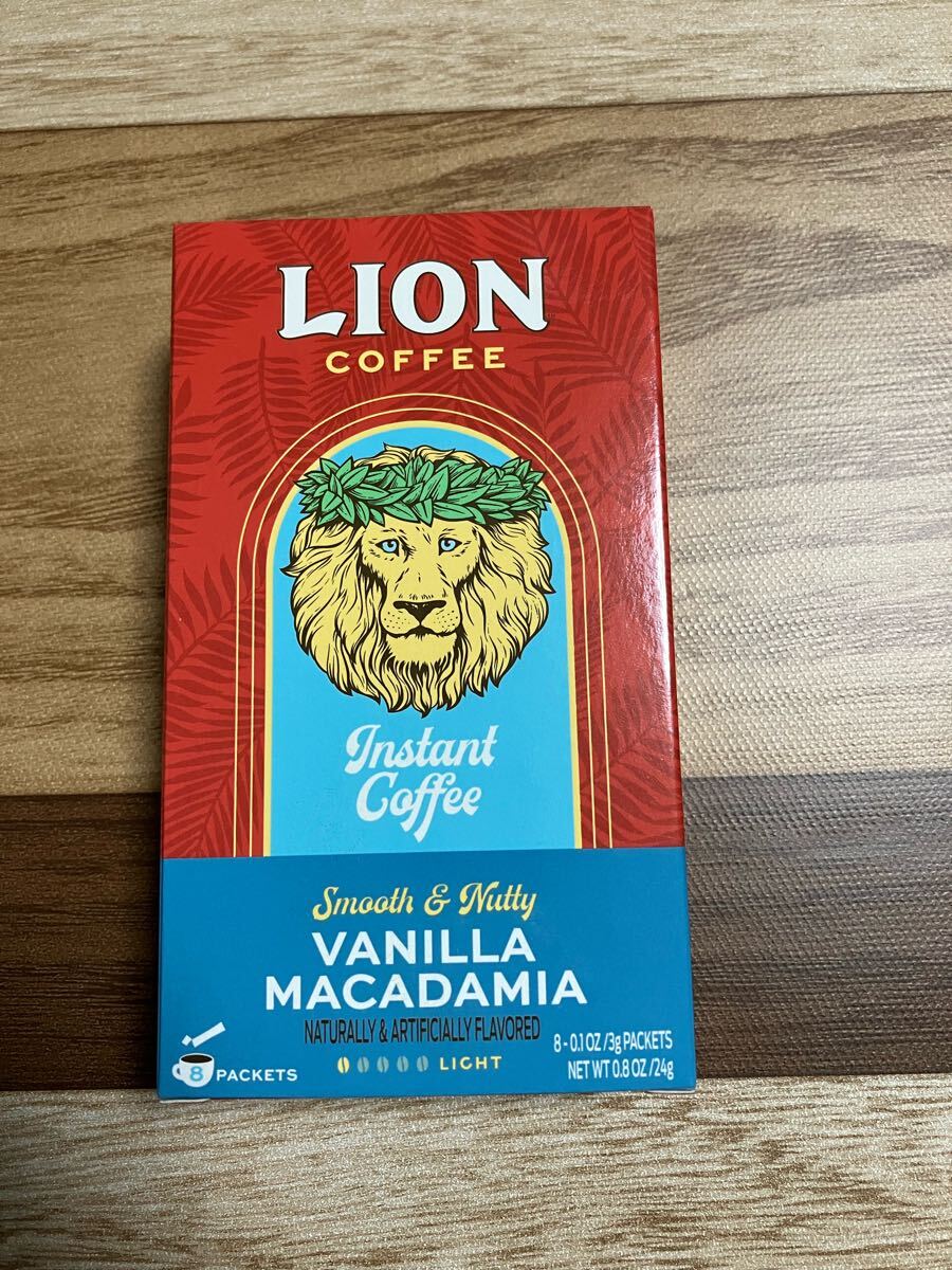 ライオンコーヒー インスタントコーヒー バニラマカデミア 8本入り 2026年5月11日 ハワイ カフェ LION coffee フレーバーコーヒー拍卖
