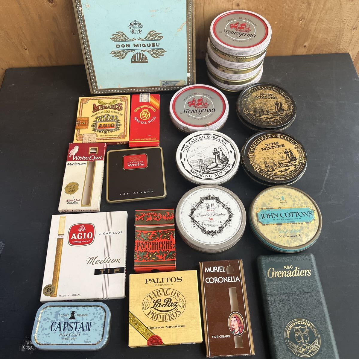 タバコ 葉巻 空き缶 空箱 当時物 まとめて 海外 拍卖