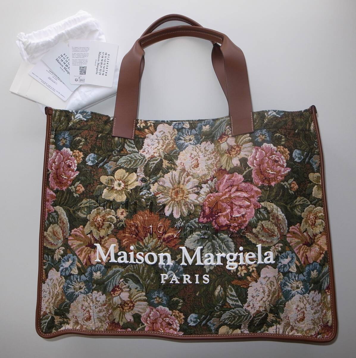 maison margiela マルジェラ 花柄 トートバッグ ペンドルトン CABAS SHOPPING BAG LARGE拍卖