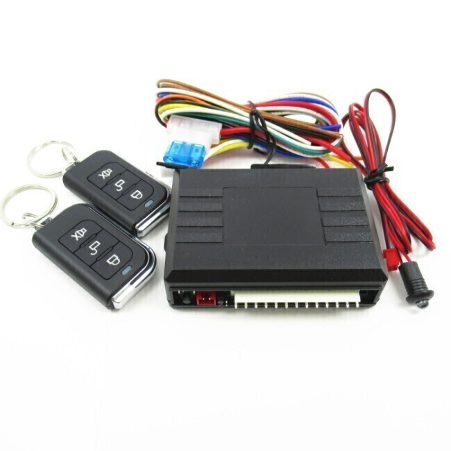 キーレスエントリーキット 12V 汎用 アンサーバック機能付 社外キーレス ダミーセキュリティ付 日本語配線図付拍卖