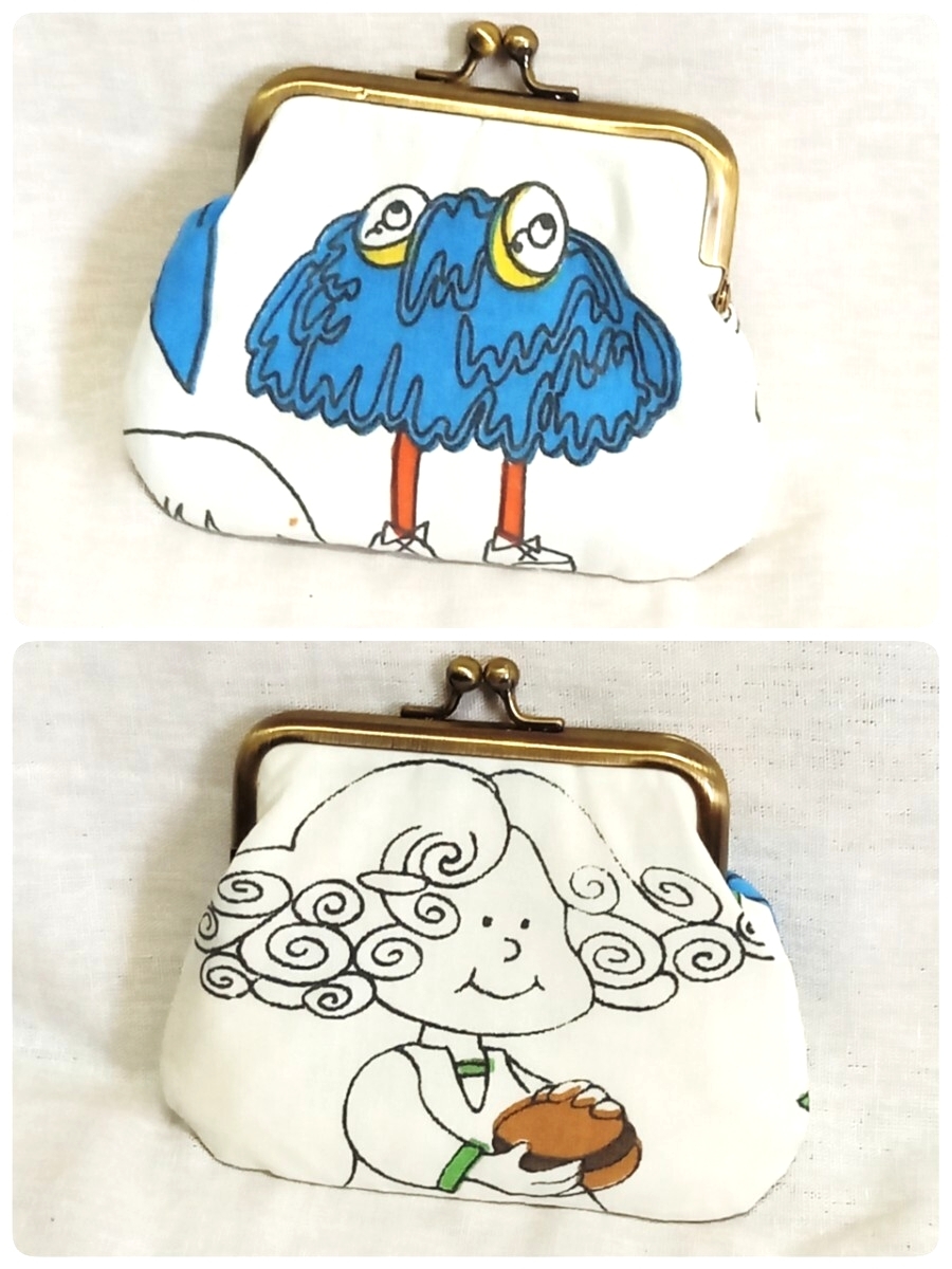 手作り☆がま口ポーチ(口金10cm)☆マクドナルド☆ヴィンテージ☆フライキッズ&ガール拍卖