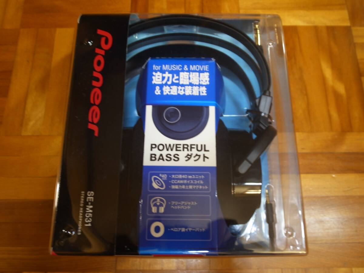 【新品未開封】 パイオニア PIONEER SE-M531 ヘッドフォン ヘッドホン 密閉型 オーバーイヤー ブラック拍卖