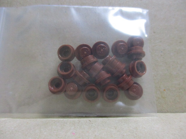 レゴ パーツ 1×1丸プレート ブラウン20個 新品拍卖