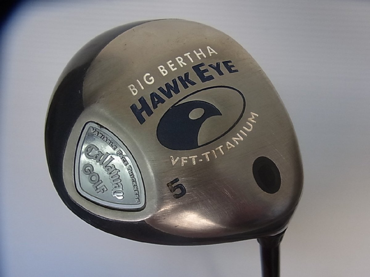 【良品】 名器 キャロウェイ ホークアイ VFT チタン 5W 18° 純正カーボン SYSTEM 60 (S) ※US仕様拍卖