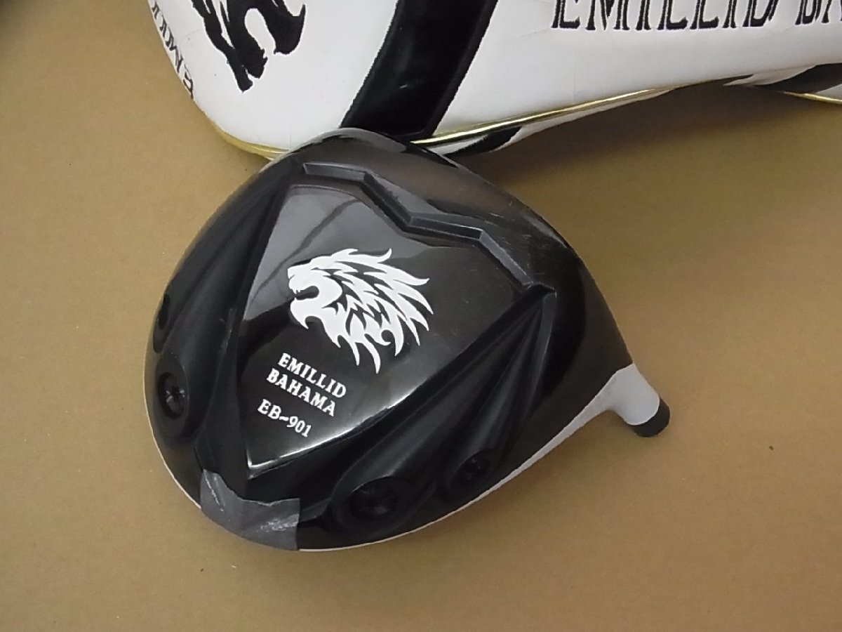 【美品】 左を恐れず しっかり叩ける! エミリッドバハマ EB-901 ホワイト仕様 10.5° ※ヘッドカバー付拍卖