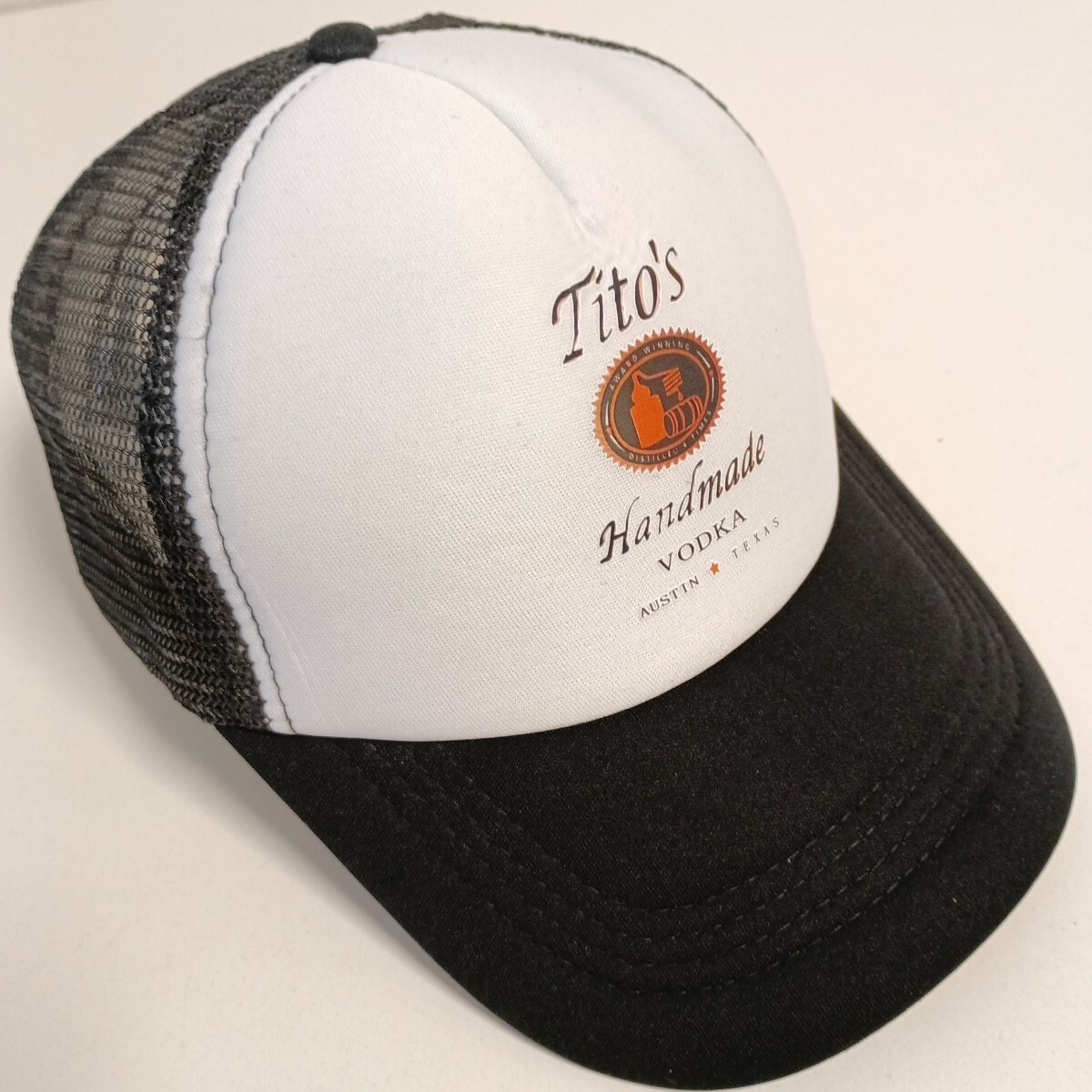 新品 titos メッシュ キャップ 野球帽 帽子 白 黒 ユニセックス メンズ レディース アメカジ ストリート トラッカーキャップ拍卖