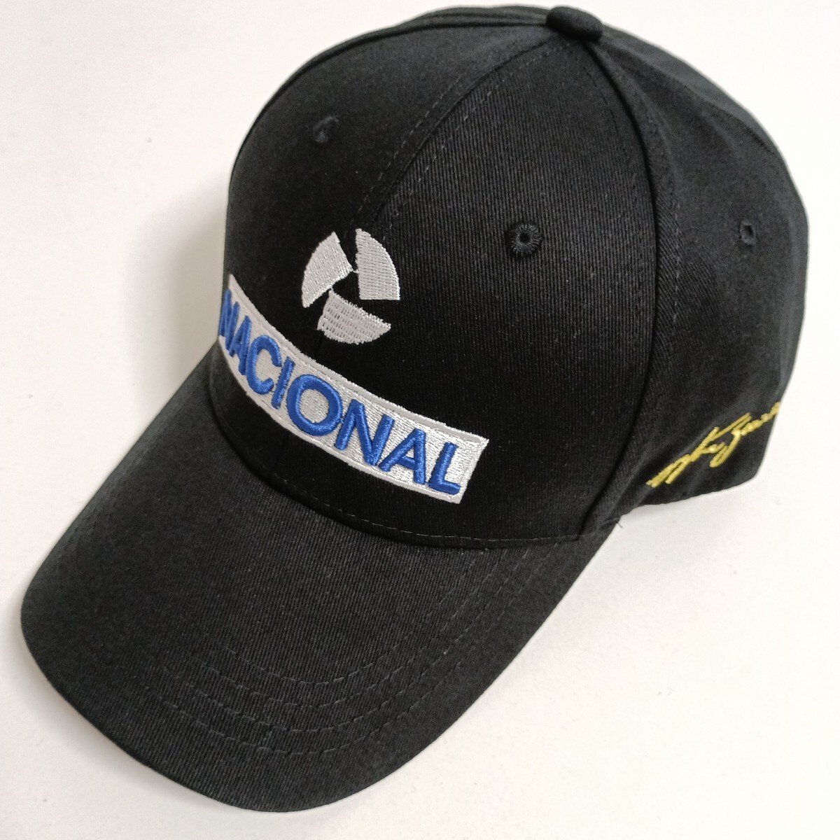 新品 帽子 キャップ 野球帽 セナ 刺繍 ブラック メンズ レディース ユニセックス レーシングキャップ拍卖