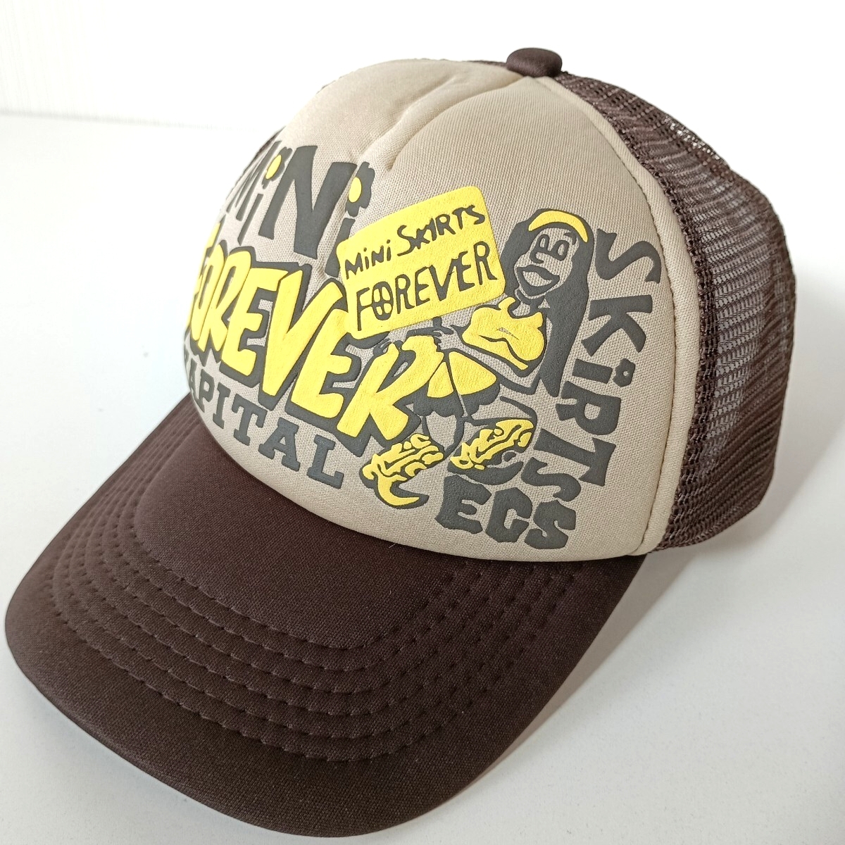 新品 ロゴ 茶 メッシュ キャップ 野球帽 帽子 ユニセックス メンズ レディース アメカジ ストリート トラッカーキャップ拍卖
