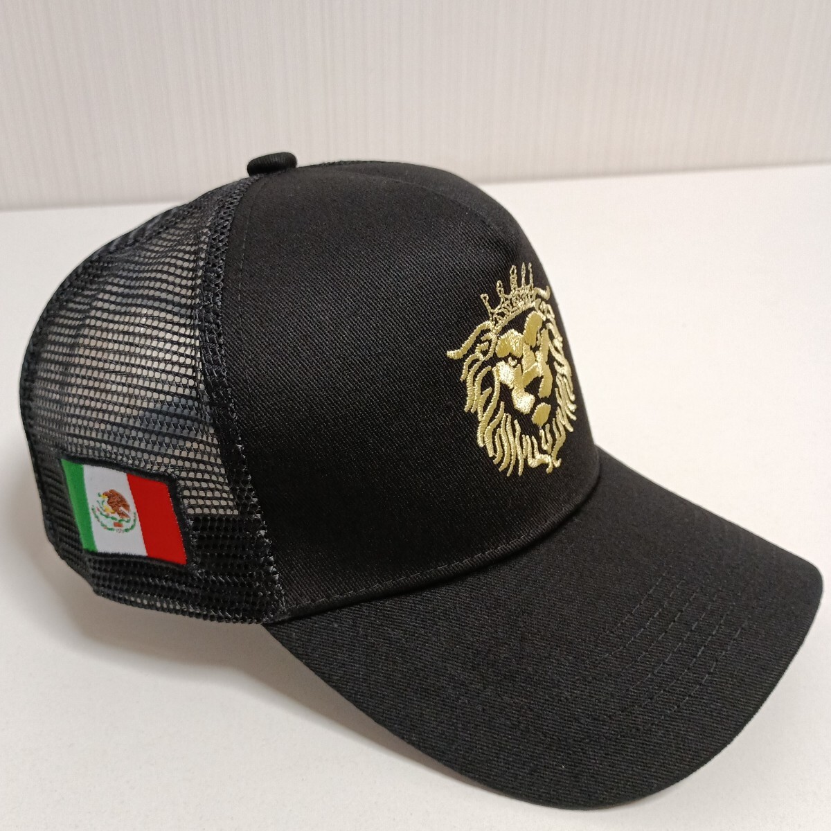 新品 ライオン キング メキシコ メッシュ キャップ 野球帽 帽子 黒 トラッカーキャップ ユニセックス メンズ レディース アメカジ 拍卖