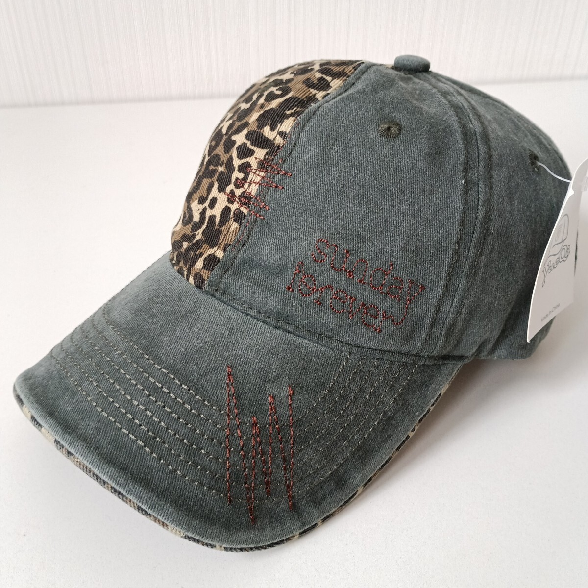 新品 グレー ヒョウ柄 レオパード 野球帽 帽子 キャップ コットンキャップ ユニセックス メンズ レディース アメカジ ストリート拍卖