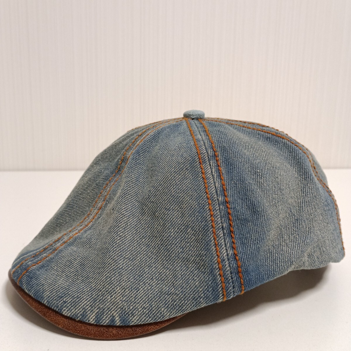 新品 デニム キャスケット ハンチング 帽子 キャップ レトロ ビンテージ 風 デニムキャップ ユニセックス メンズ レディース 拍卖
