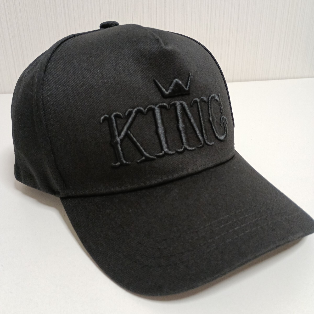 新品 キング 刺繍 キャップ 野球帽 帽子 黒 ユニセックス メンズ レディース スナップバック アメカジ ストリート拍卖