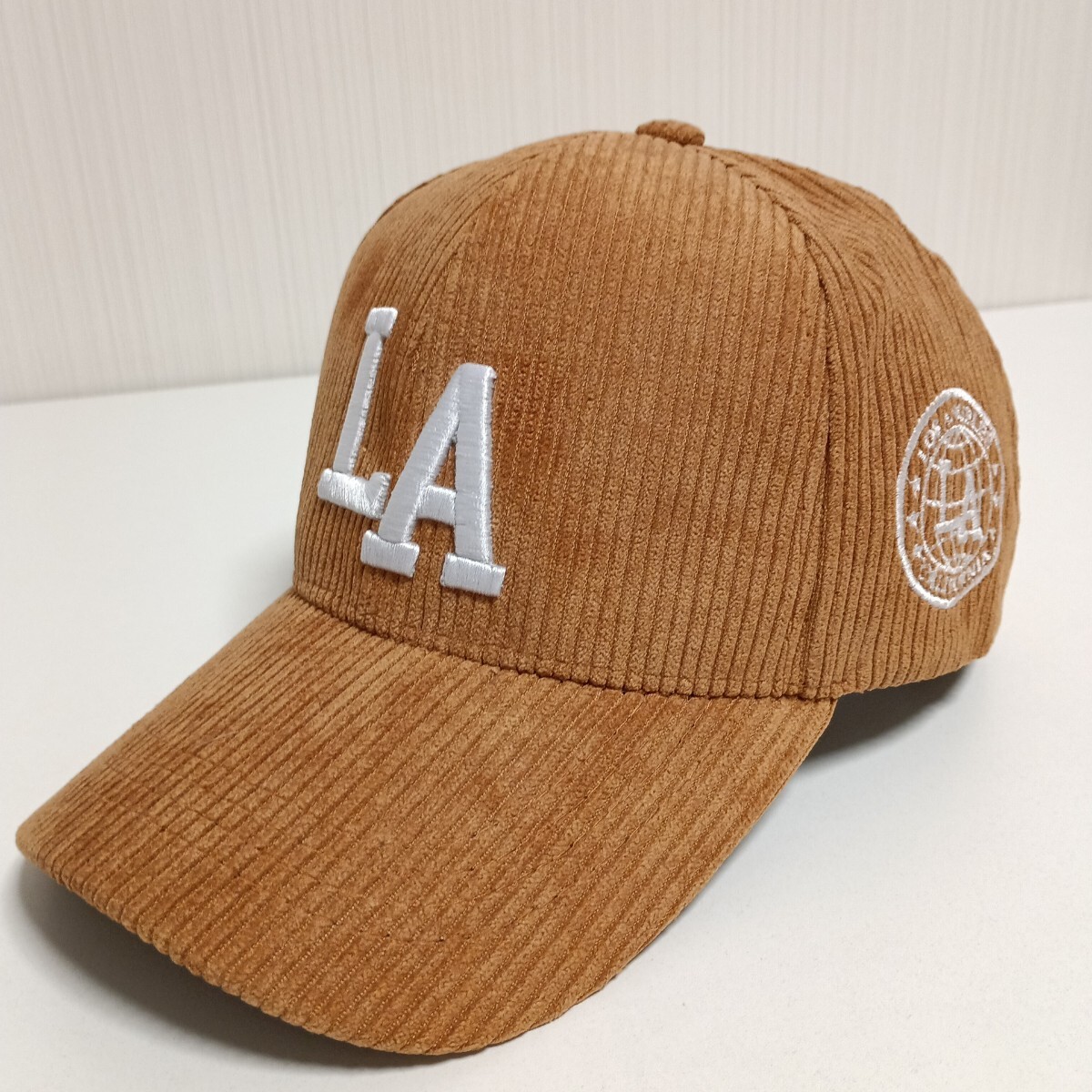 新品 LA コーデュロイ キャメル コットン キャップ 野球帽 帽子 ユニセックス メンズ レディース アメカジ ストリート拍卖