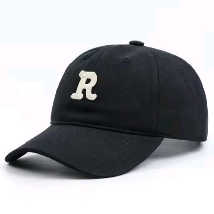 新品 R 軽量 キャップ 野球帽 帽子 ブラック ユニセックス メンズ レディース ストリート アメカジ拍卖