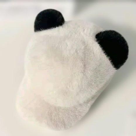 新品 かわいい パンダ フェイクファー キャップ 野球帽 帽子 ユニセックス メンズ レディース アメカジ ストリート拍卖