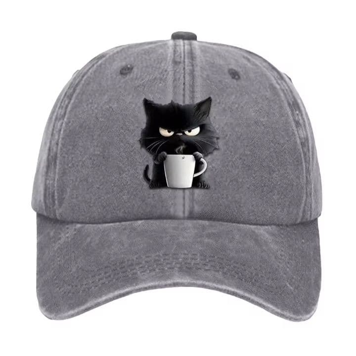 新品 かわいい コーヒー マグカップ 猫 ネコ ねこ 野球帽 帽子 キャップ グレー ユニセックス メンズ レディース アメカジ ストリート拍卖