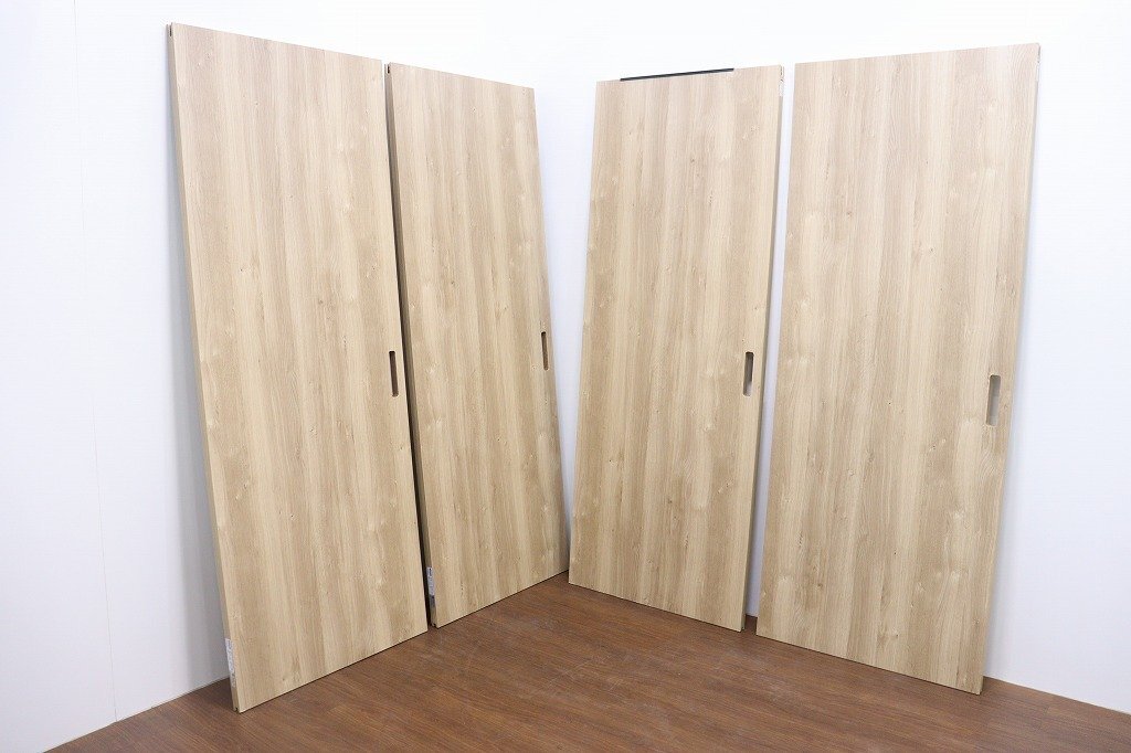 【引取限定】新品◆J9335◆LIXIL/リクシル◆引き戸4枚セット◆室内ドア◆木目調◆リフォーム◆枠なし拍卖