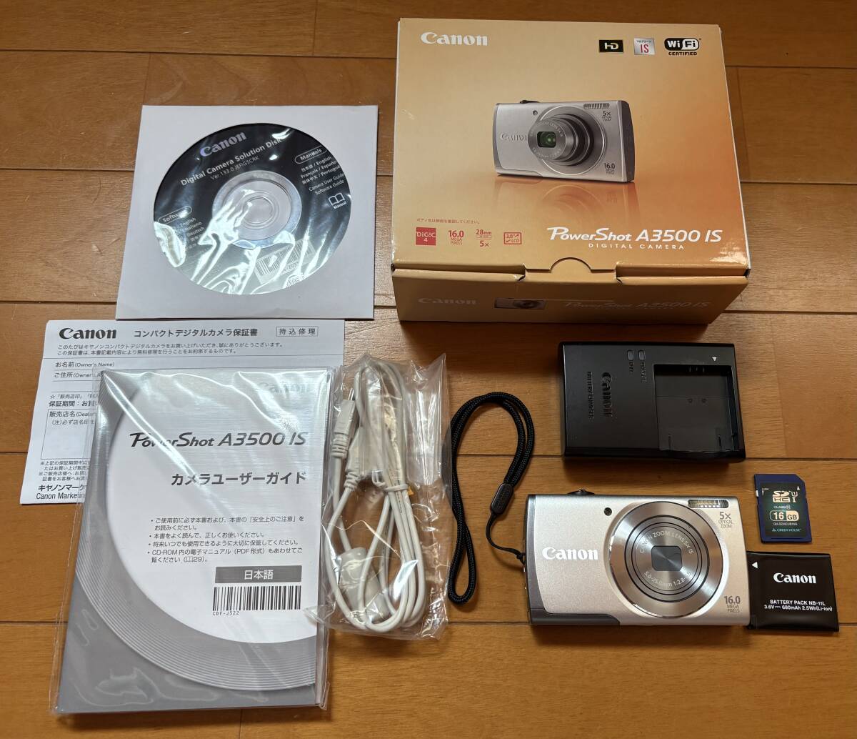 デジカメ CanonキヤノンPowerShot A3500IS  コンパクトデジタルカメラ デジカメ 動作確認済み 売り切り拍卖