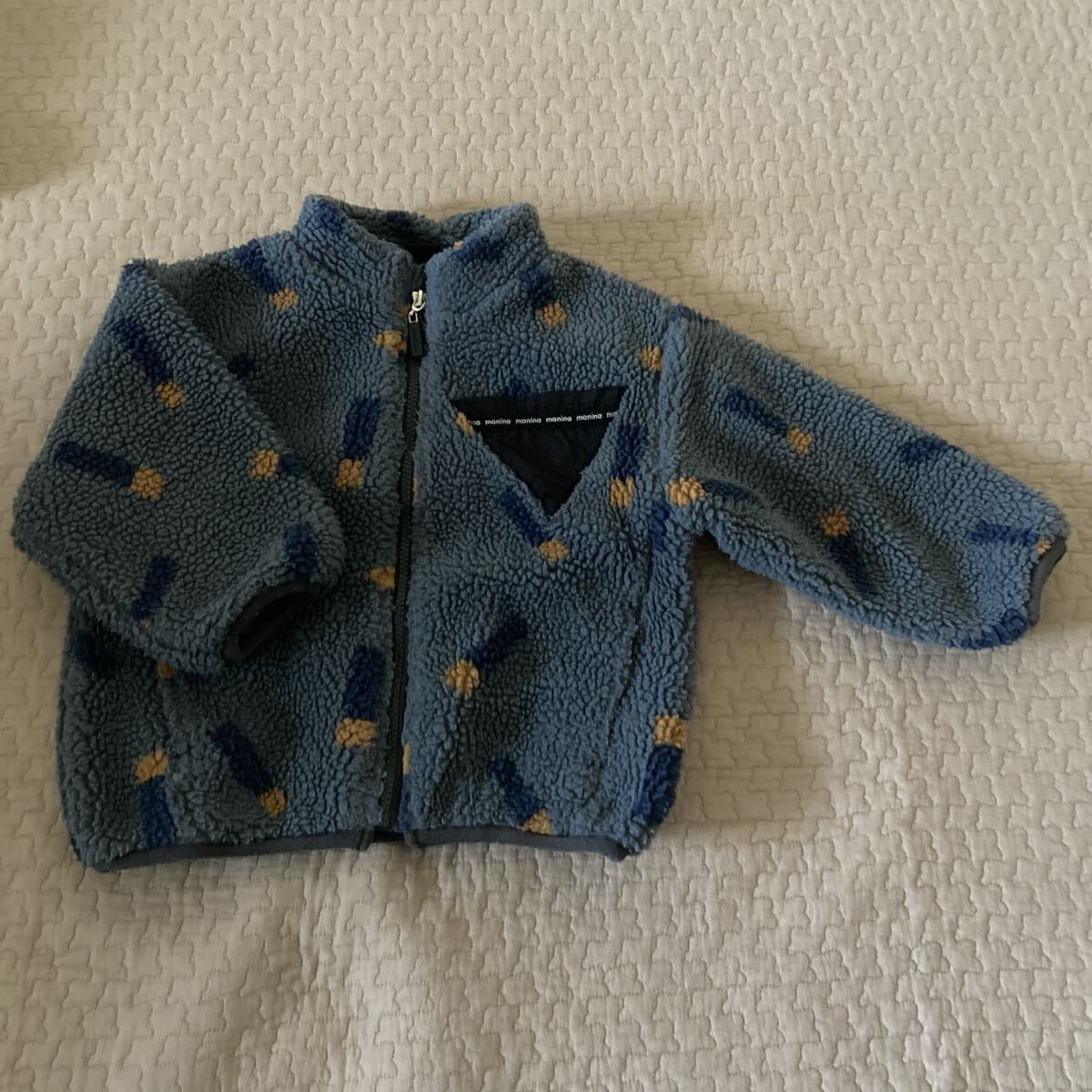 manina 幾何学柄ボアジャケット 110サイズ拍卖