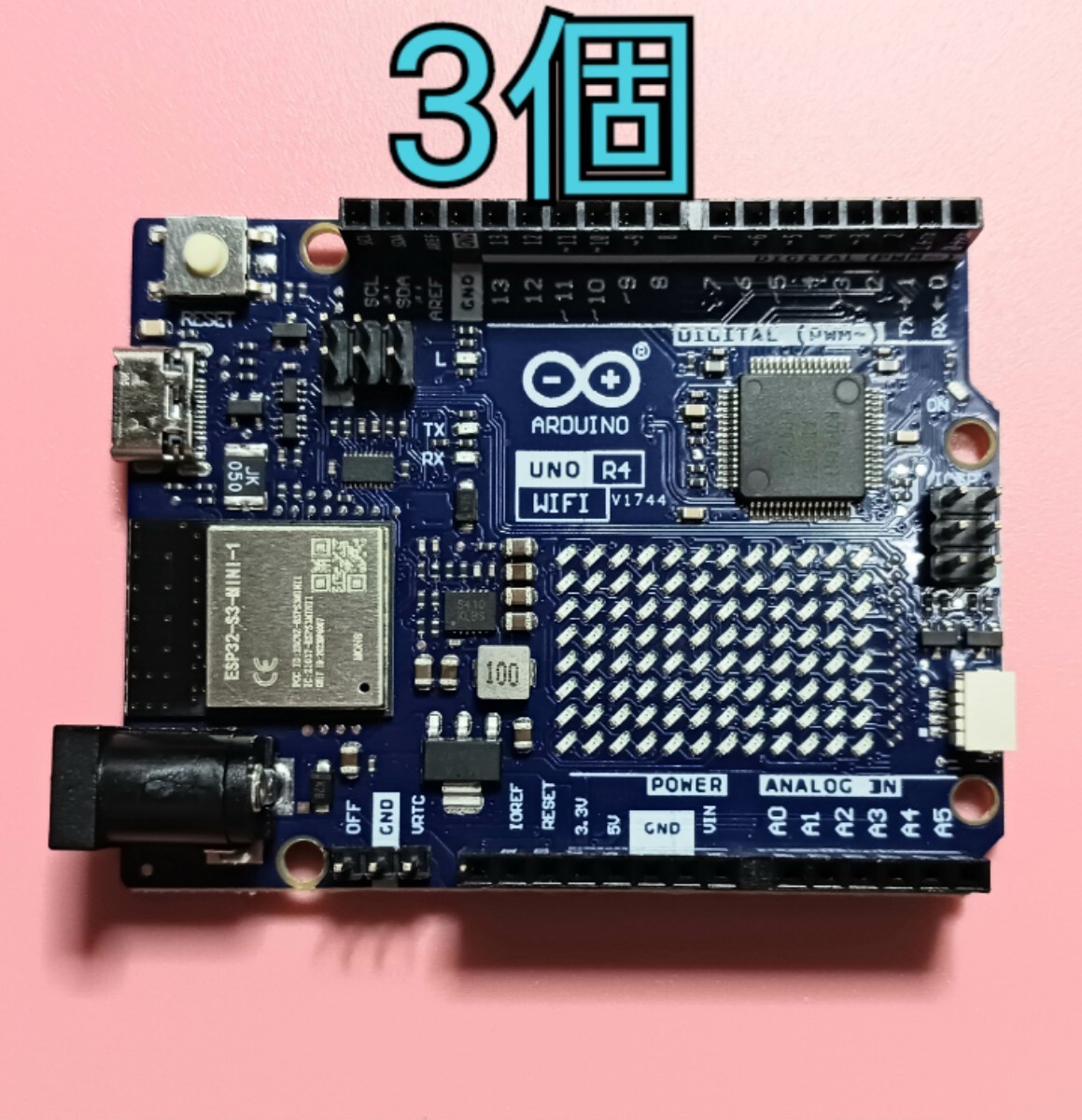 Arduino UNO R4 WiFi 電子工作 Bluetooth可 3個拍卖