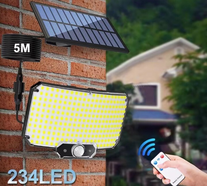 防水 太陽光パネルとPIRセンサー付き 防犯ライト セット拍卖