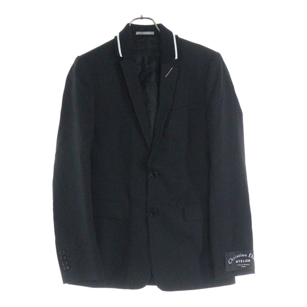 DIOR ディオール ATELIER ニット 切替 2B テーラードジャケット ブラック 833C274Y4326拍卖