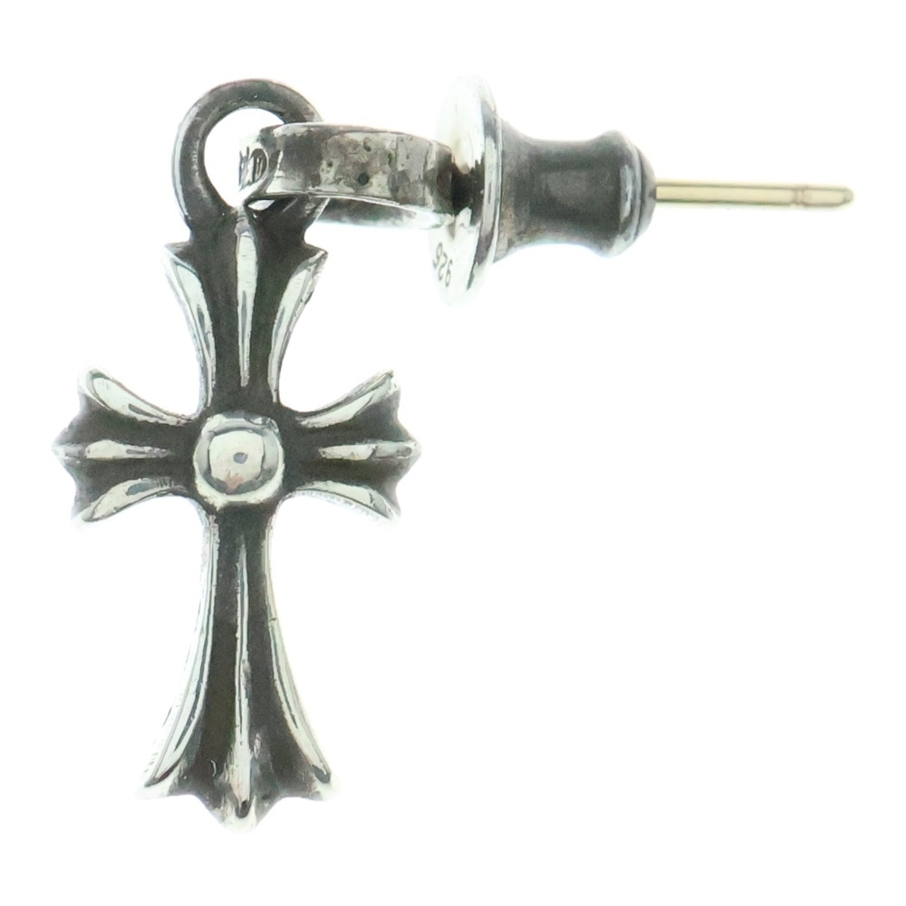 CHROME HEARTS クロムハーツ BBY F PPRCHN ベイビーファットクロス ドロップピアス シルバー BCA090拍卖