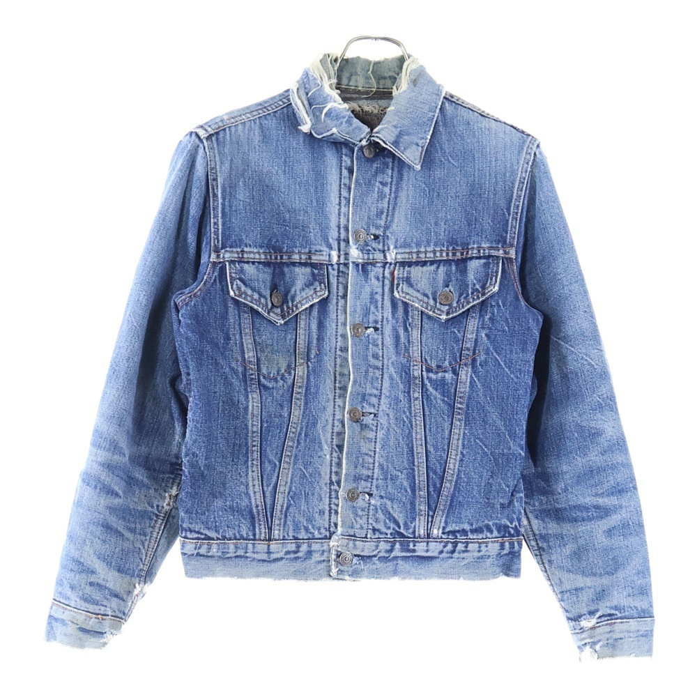 Levi's リーバイス 60s-70s VINTAGE 70505 BIG-E ボタン裏刻印524 ブランケット付きデニムトラッカージャケット インディゴブルー拍卖
