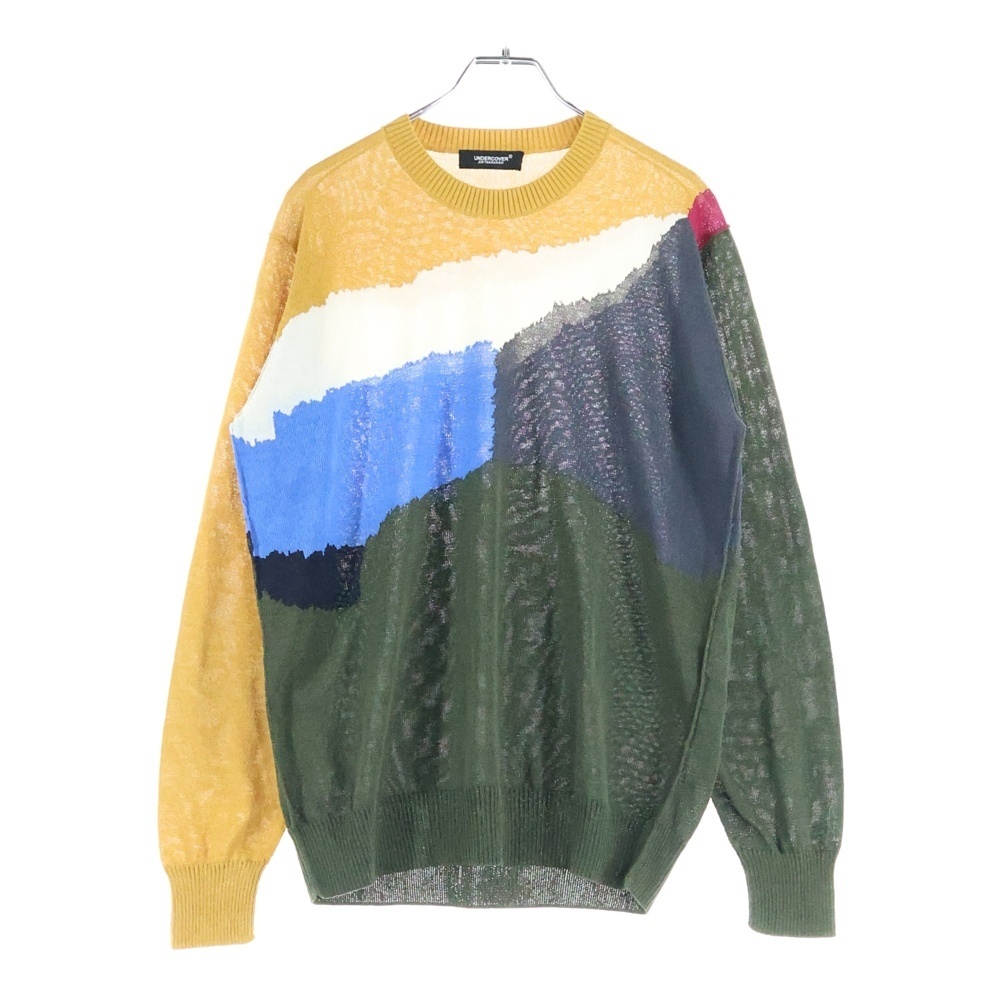 UNDERCOVER アンダーカバー 21SS ペーパークルーニット セーター マルチカラー UC1A4912-4拍卖