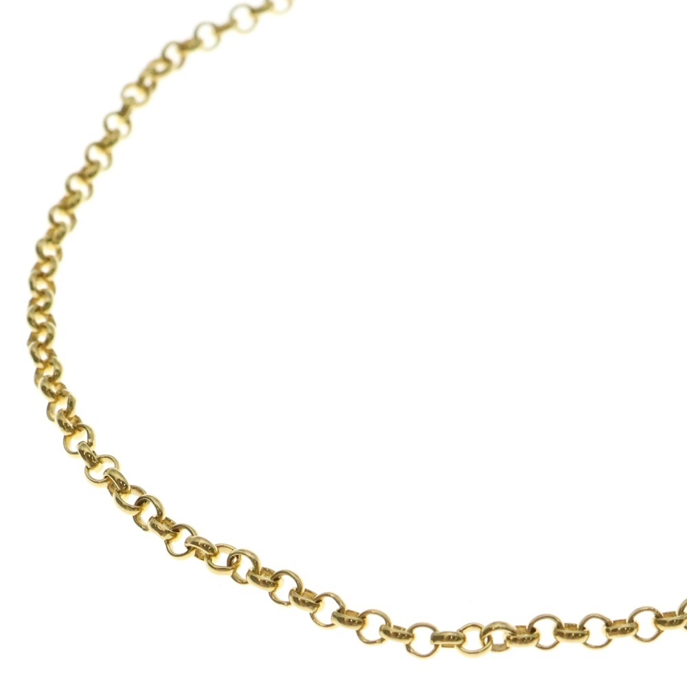CHROME HEARTS クロムハーツ 22K NECKCHAIN R20 ロールチェーンネックレス 20inch ゴールド BCA011拍卖