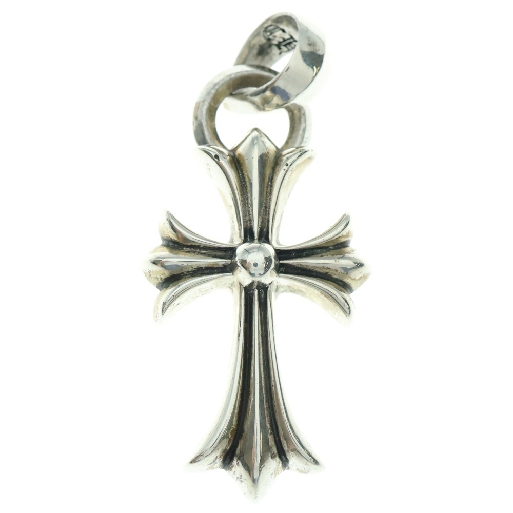CHROME HEARTS クロムハーツ CH CRS SML W/BALE Wベイル スモールCHクロス ペンダントトップ シルバー BCA218拍卖